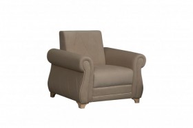 Кресло для отдыха "Порто" (велюр киви латте / микровельвет крем) в Игарке - igarka.katalogmebeli.com | фото