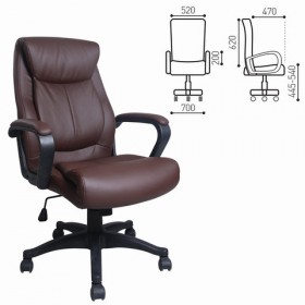 Кресло офисное BRABIX Enter EX-511 (коричневый) в Игарке - igarka.katalogmebeli.com | фото