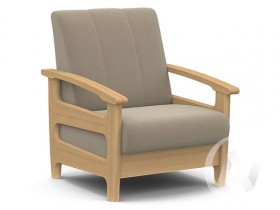 Кресло для отдыха Омега (бук лак/CATANIA LATTE) в Игарке - igarka.katalogmebeli.com | фото