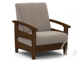 Кресло для отдыха Омега (орех лак/CATANIA COCOA) в Игарке - igarka.katalogmebeli.com | фото