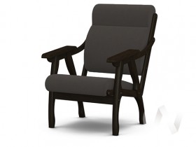 Кресло Вега-10 (венге лак/ULTRA GRAFIT) в Игарке - igarka.katalogmebeli.com | фото