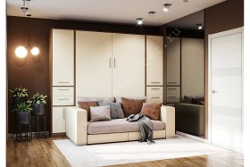 Шкаф-кровать с диваном Злата в Игарке - igarka.katalogmebeli.com | фото