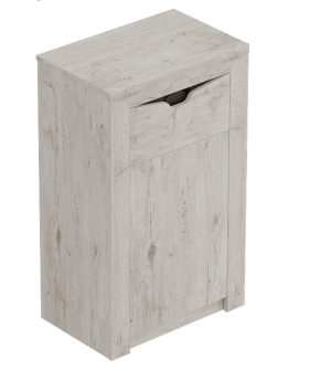 Тумба с дверцей и ящиком Соренто Дуб бонифаций/Кофе структурный матовый в Игарке - igarka.katalogmebeli.com | фото